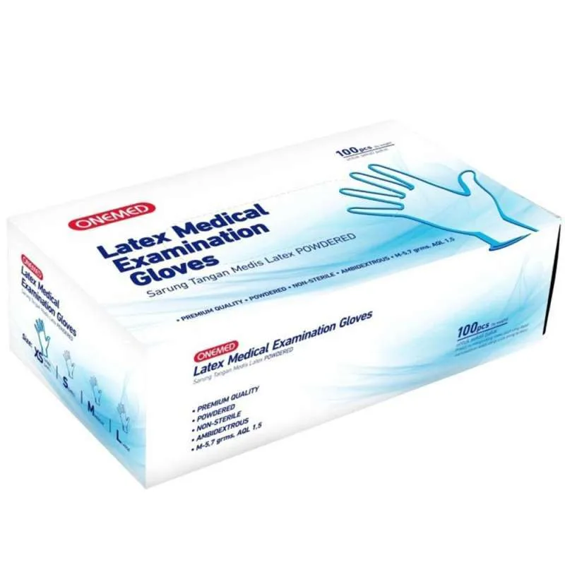 Sarung Tangan Latex Powdered Onemed Premium